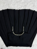 Midnight Mirror Georgette Anarkali Set with Palazzo Dupatta Ready back view