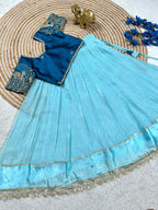 Kids Party Wear Lehenga Choli for Special Occasions back view