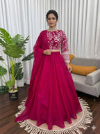JMV Silk Lehenga with Coding Dori Sequins Work For Special Occasions for women | Snyvia