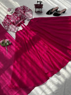 JMV Silk Lehenga with Coding Dori Sequins Work For Special Occasions full drape view