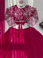 JMV Silk Lehenga with Coding Dori Sequins Work For Special Occasions fabric texture detail