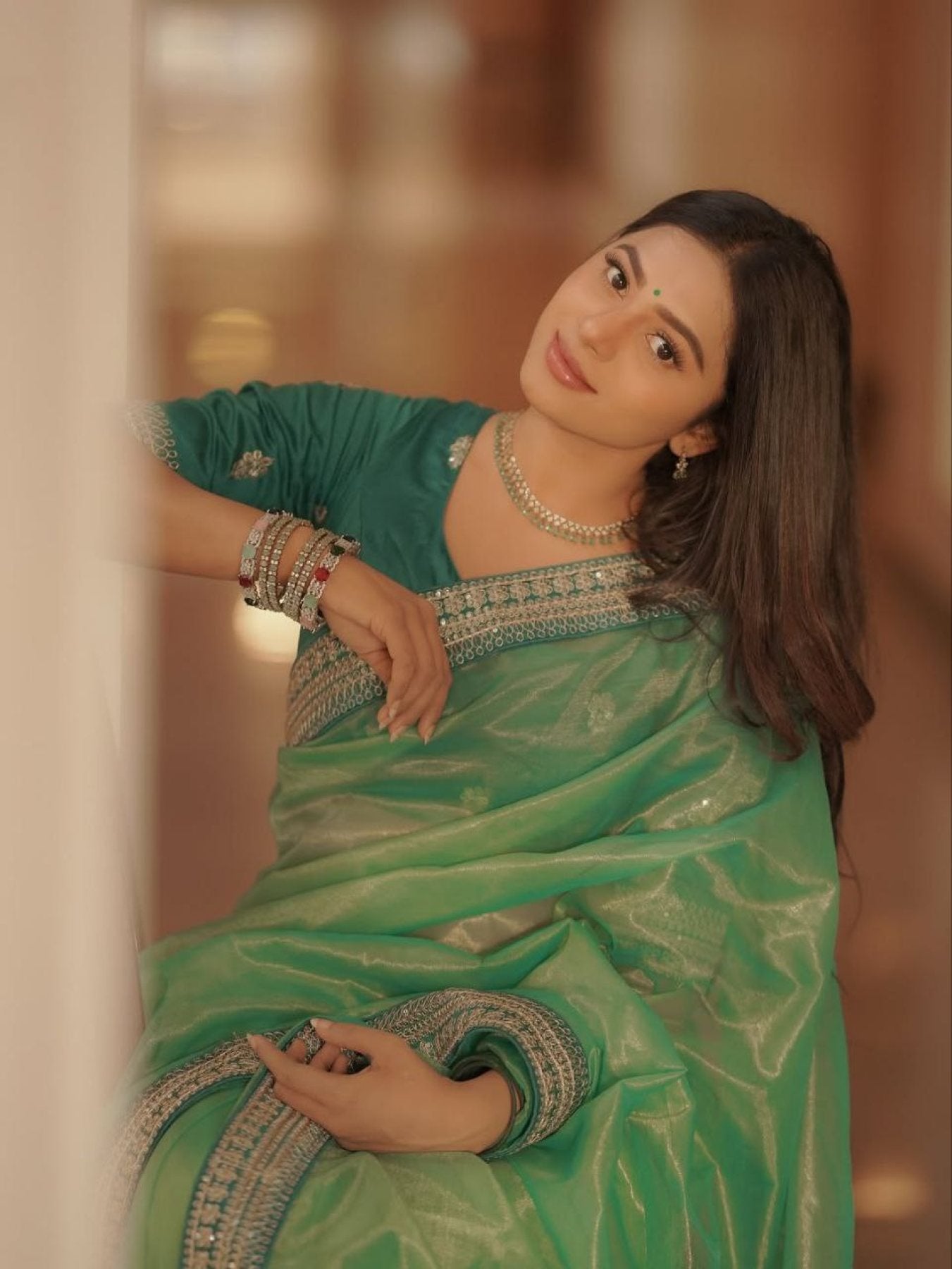 Silk Saree - fabric texture close-up