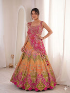 Coding Work Lehenga Choli with Shrug for women | Snyvia