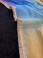 Organza Saree - side drape view