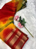 Organza Saree - side drape view