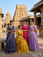 Viscose Georgette Lehenga Choli with Zari Weaving Work colour variant view