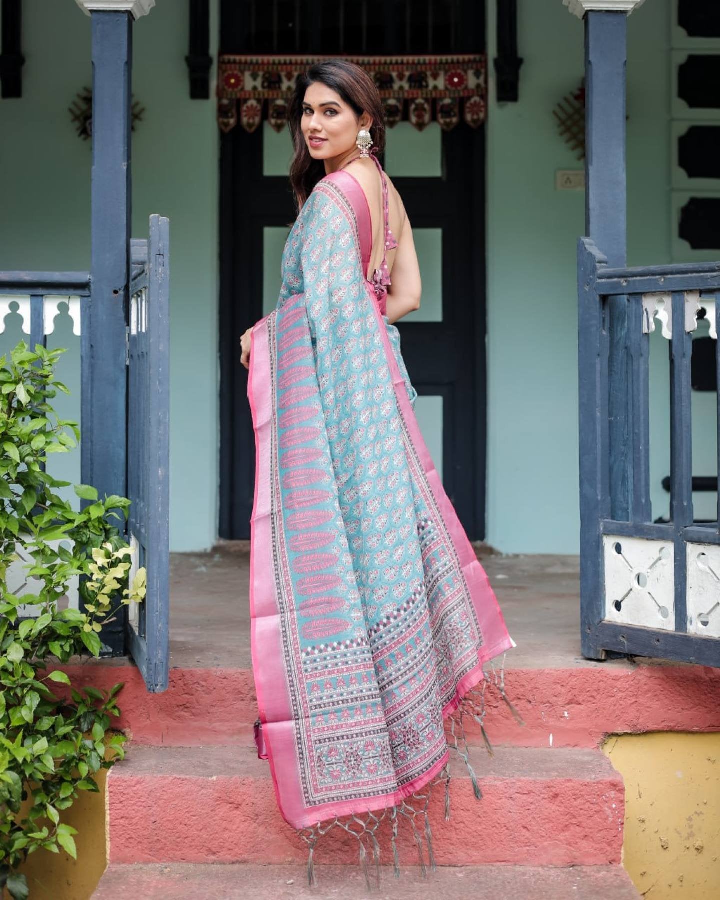 Cotton Saree - styling and accessories view