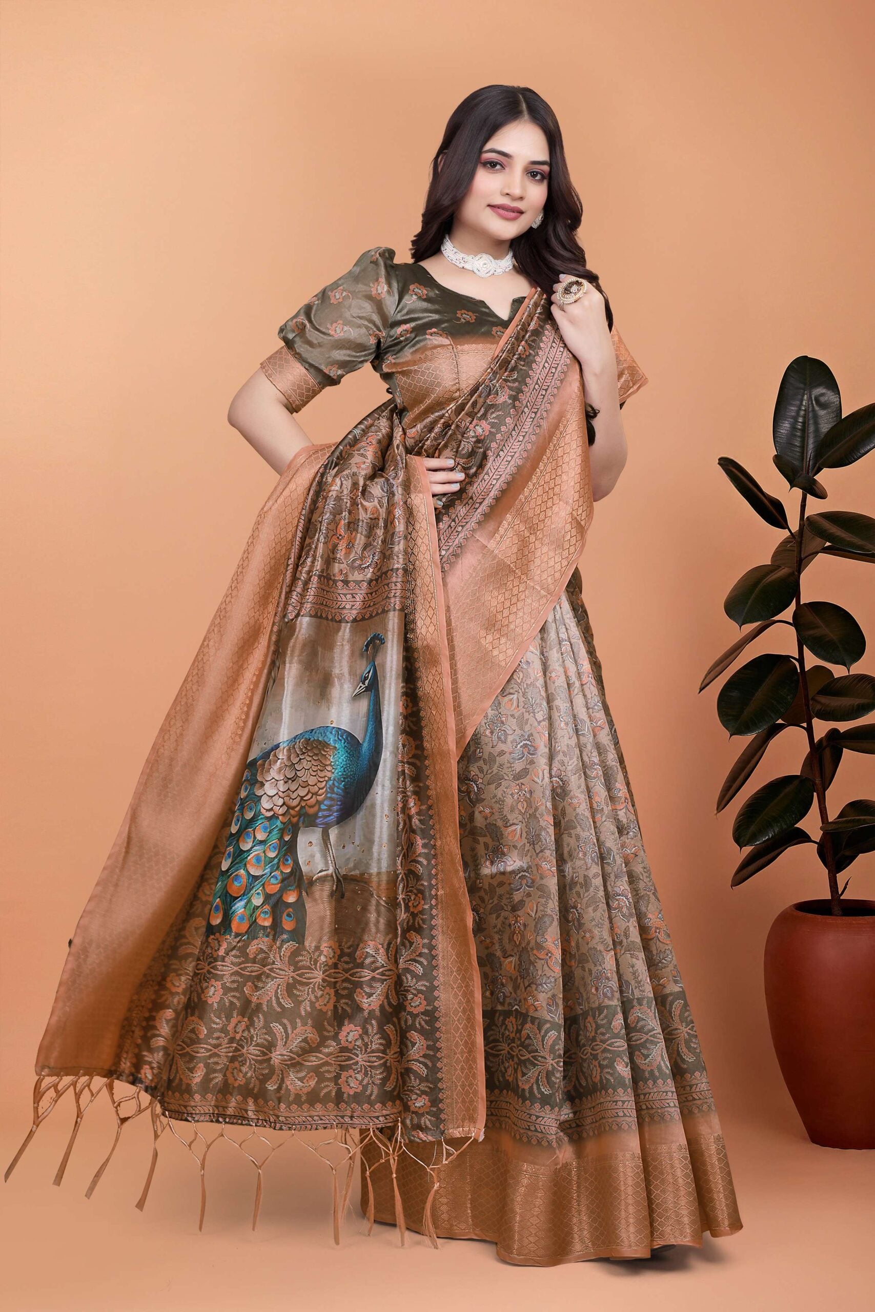 Radiate elegance in this exquisite Saree