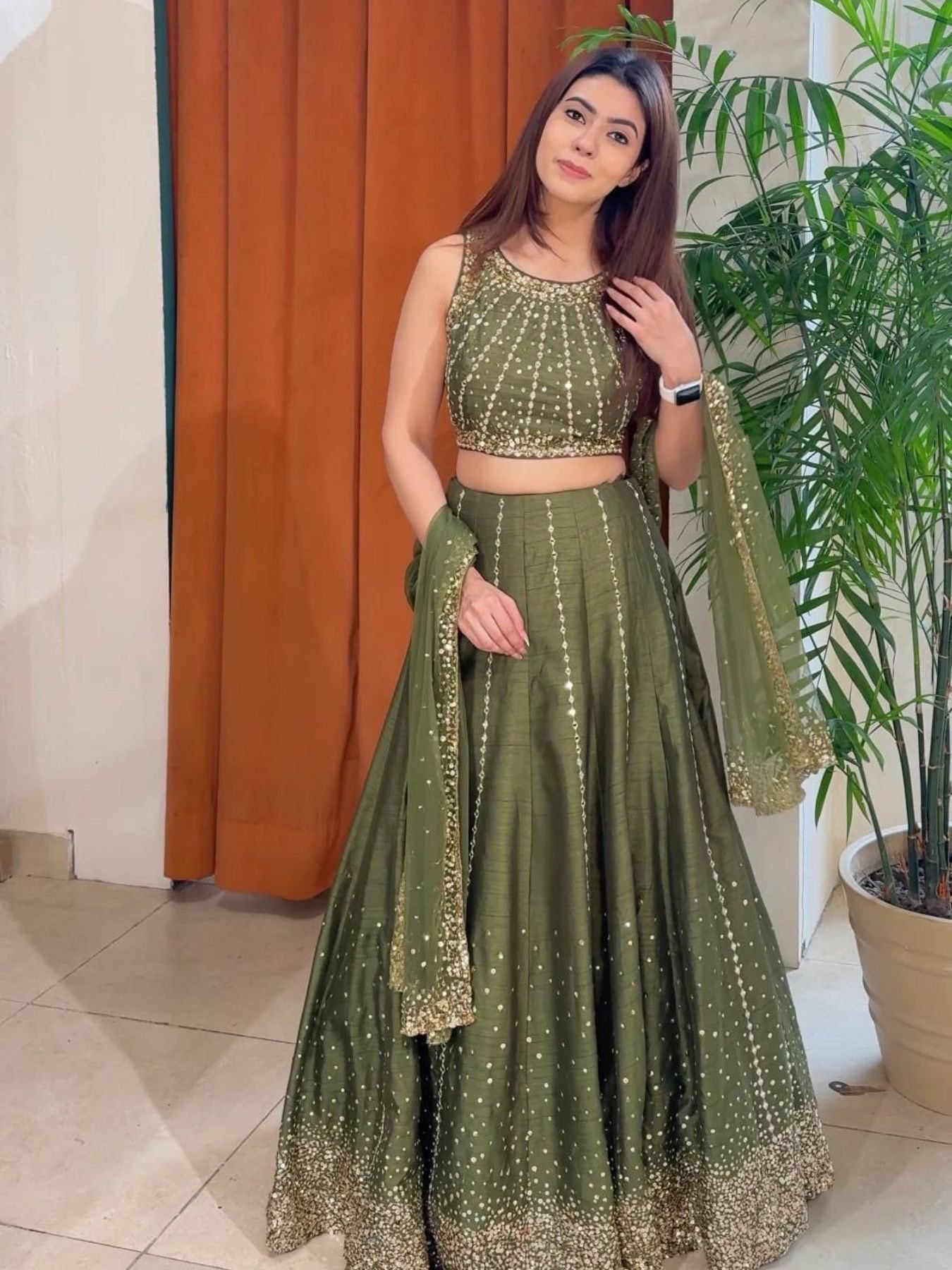 Party Wear Lehenga with Sequins Work for Special Occasions for women | Snyvia