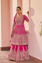 Zenvique Georgette Lehenga Suit From The Alika Catalog back view