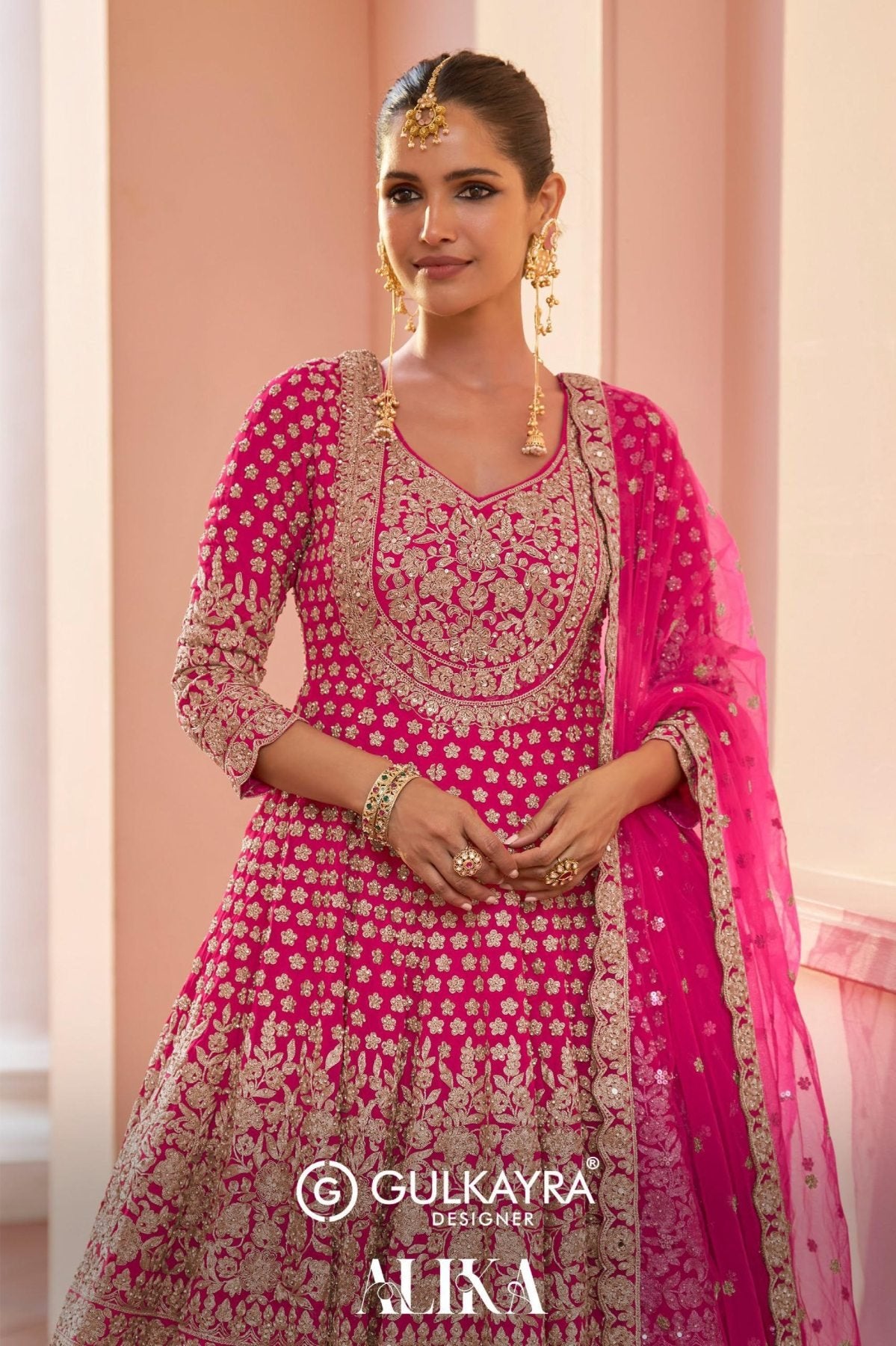 Zenvique Georgette Lehenga Suit From The Alika Catalog colour variant view