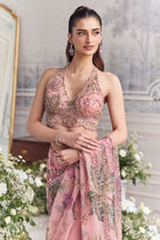 Pink Tabby Saree - detail view 12
