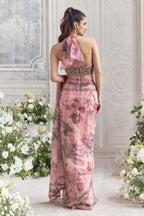 Pink Tabby Saree - detail view 16