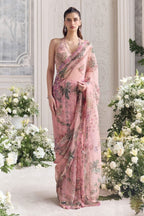 Pink Tabby Saree - detail view 17