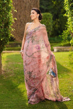 Pink Tabby Saree - styling and accessories view