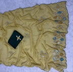 Yellow Saree - side drape view