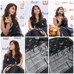 Black Silk Saree - styling and accessories view