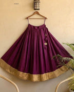 Rayon Lehenga for Garba and Dandiya Functions back view