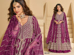 Anarkali Eid Special Lehenga Suit in Heavy Real Chinon with Sequence Embroi back view
