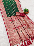 Banarasi Saree - drape and pallu detail