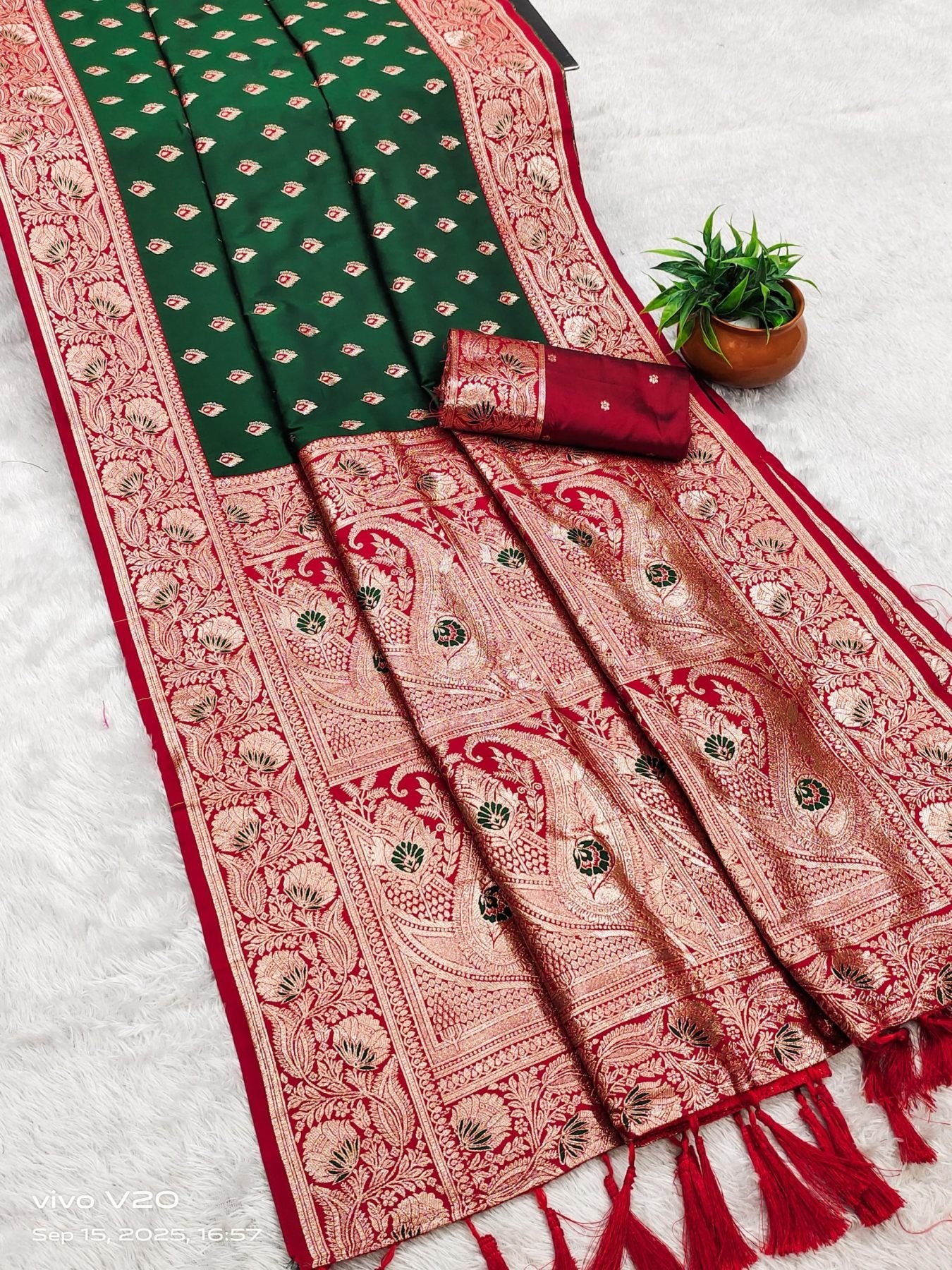 Banarasi Saree - drape and pallu detail