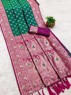 Banarasi Saree - fabric texture close-up