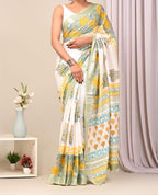 Saree - blouse and border close-up