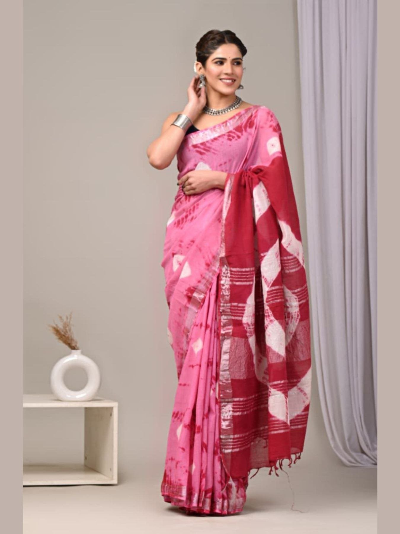Cotton Saree for women - full front view | Snyvia