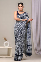 Cotton Saree - side drape view