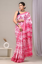Cotton Saree - blouse and border close-up