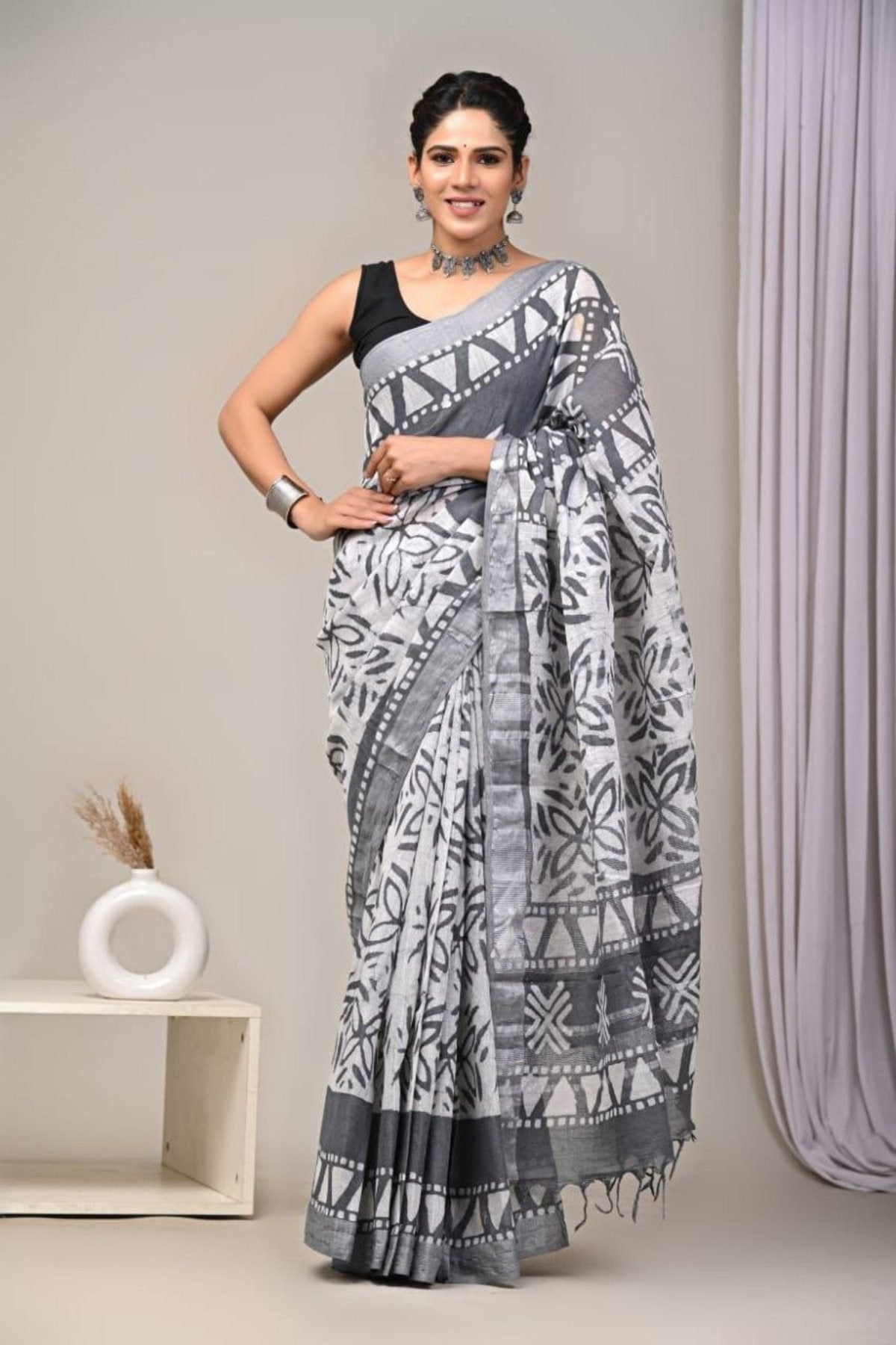 Cotton Saree - full-length drape