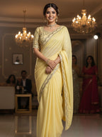Chiffon Saree for women - full front view | Snyvia