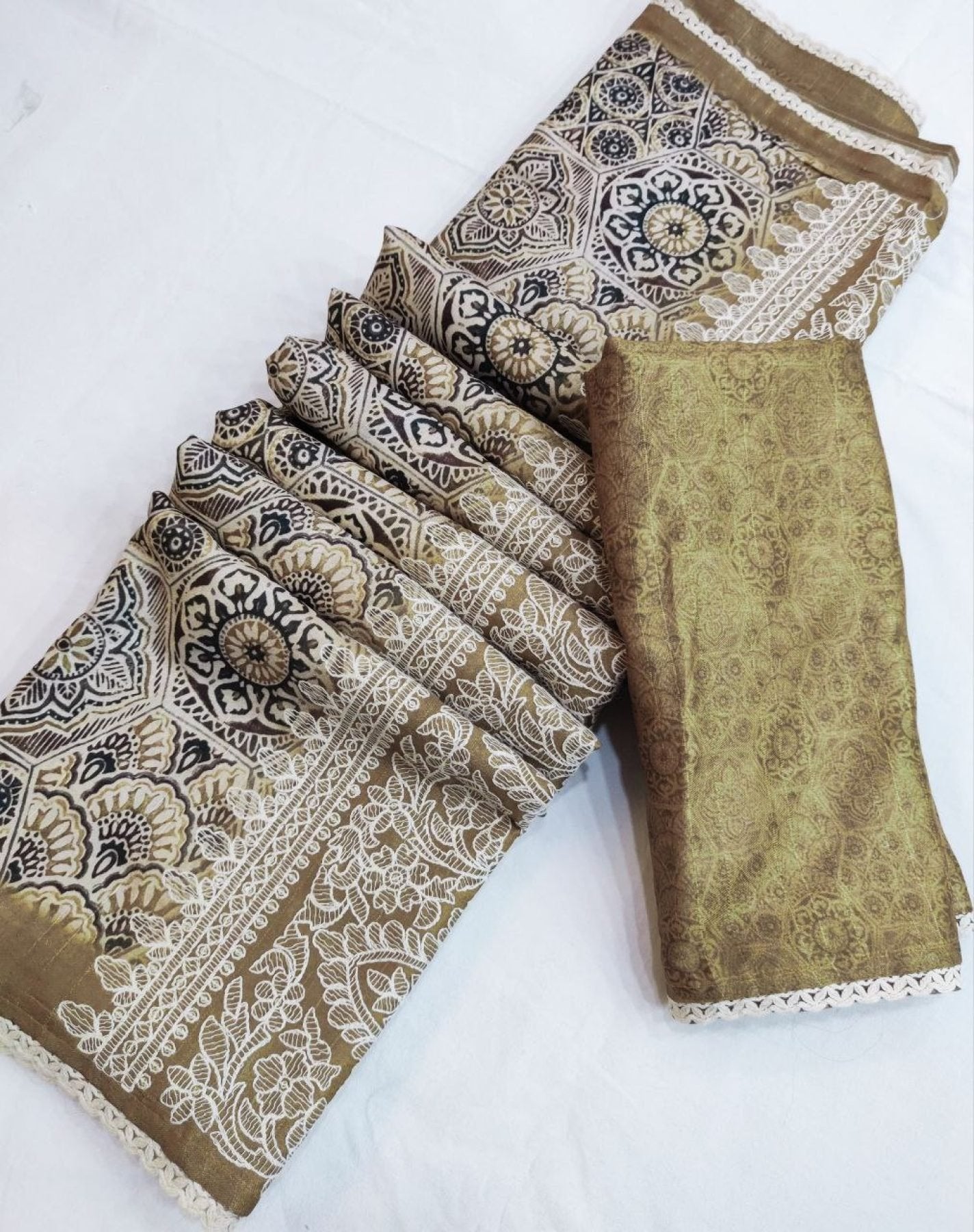 Saree - drape and pallu detail