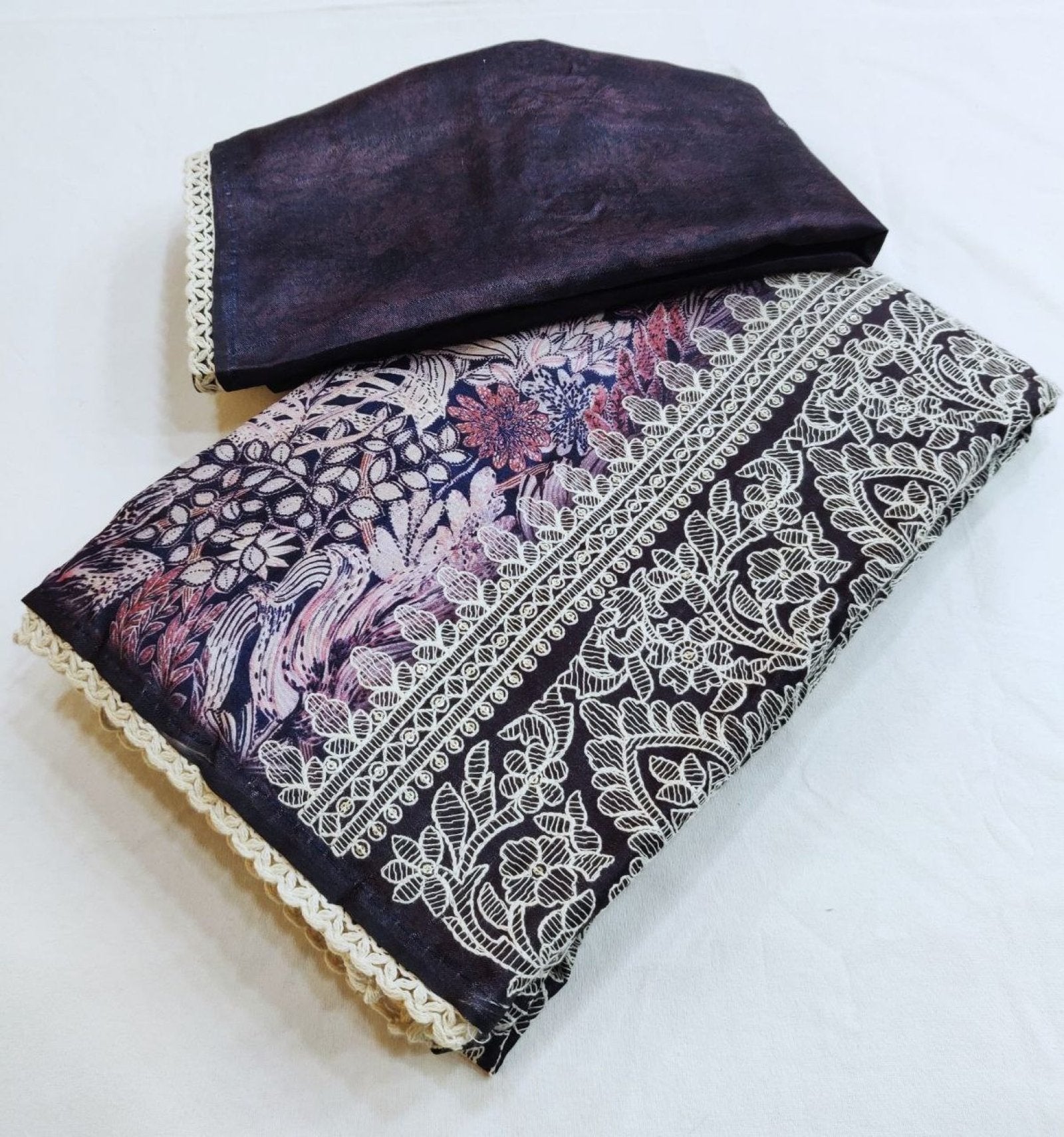 Saree - Embroidery pallu design detail