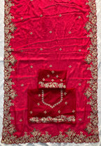 Pink Chiffon Saree - styling and accessories view