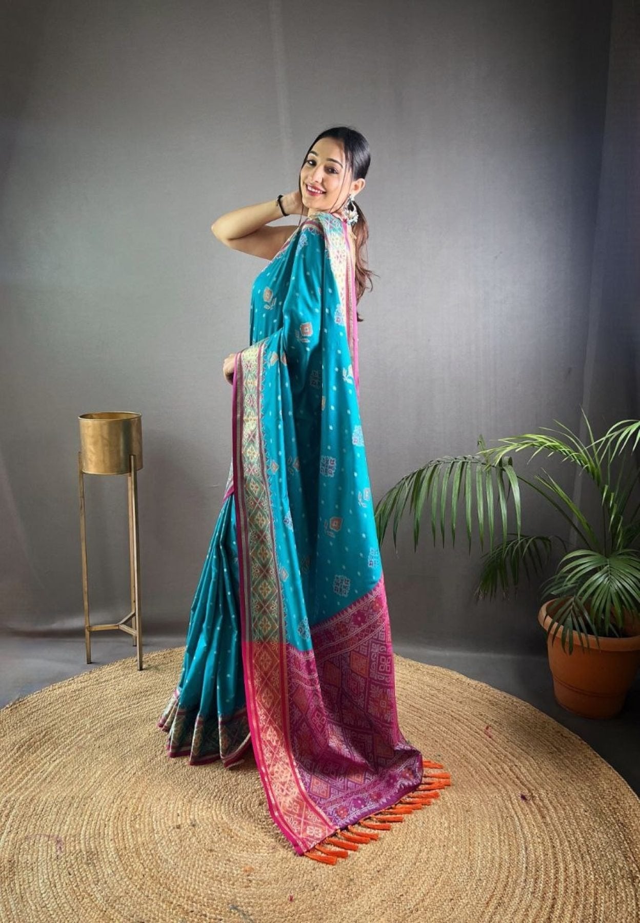 Patola Saree - side drape view