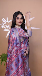 Embrace the freshness of pastel Saree