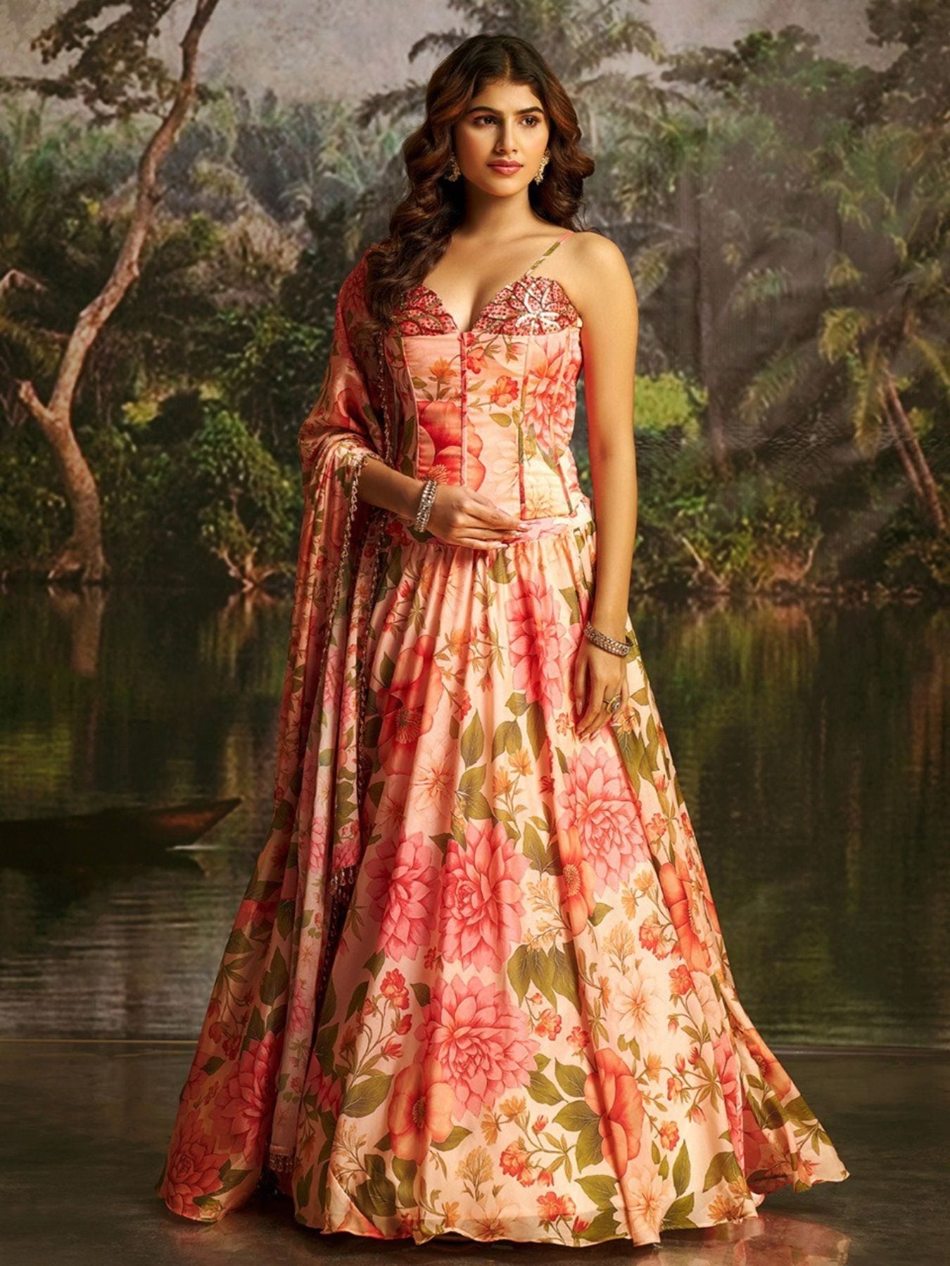 Handwork Corset Lehenga Set for women | Snyvia