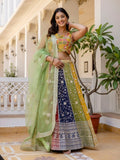 Mutli Faux Georgette Lehenga Choli with Heavy Sequins Embroidery for women | Snyvia
