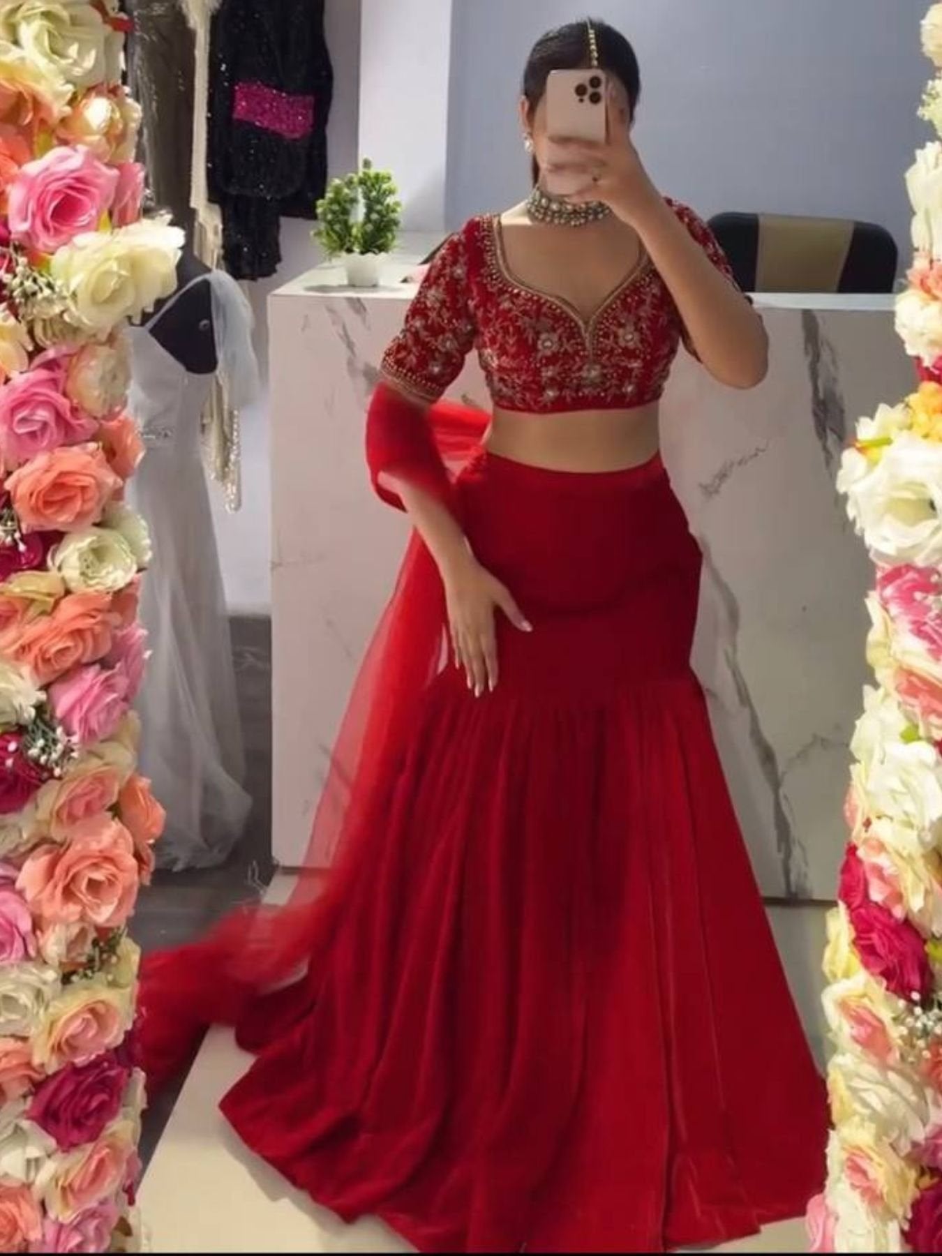 Faux Georgette Lehenga Choli With Sequence Work for women | Snyvia