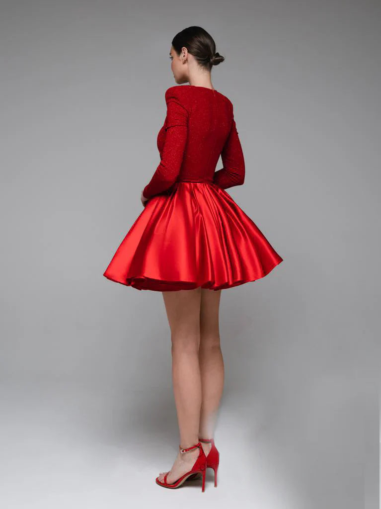 Twinkle Red Sparkle Dress