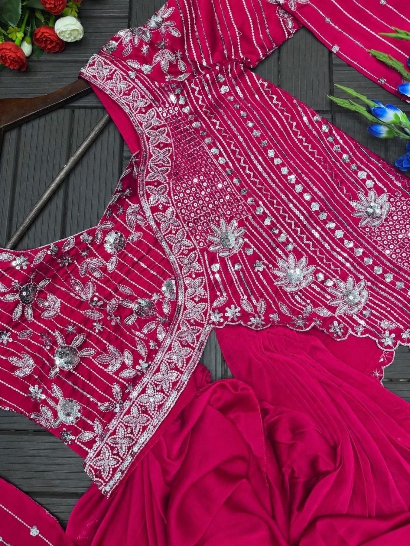 Rangoli Lehenga Choli with Embroidery Sequence Work For Special Occasions colour variant view