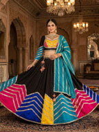 Remarkable Heavy Flare Cotton Lehenga with Sequence Dupatta for women | Snyvia