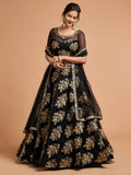 Remarkable Soft Net Bridal Lehenga with Zari Sequins Work for women | Snyvia
