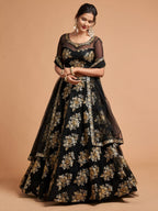 Remarkable Soft Net Bridal Lehenga with Zari Sequins Work for women | Snyvia