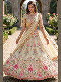 Faux Georgette Lehenga with Can and Canvas Layers for Wedding Wear for women | Snyvia