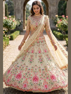 Faux Georgette Lehenga with Can and Canvas Layers for Wedding Wear for women | Snyvia