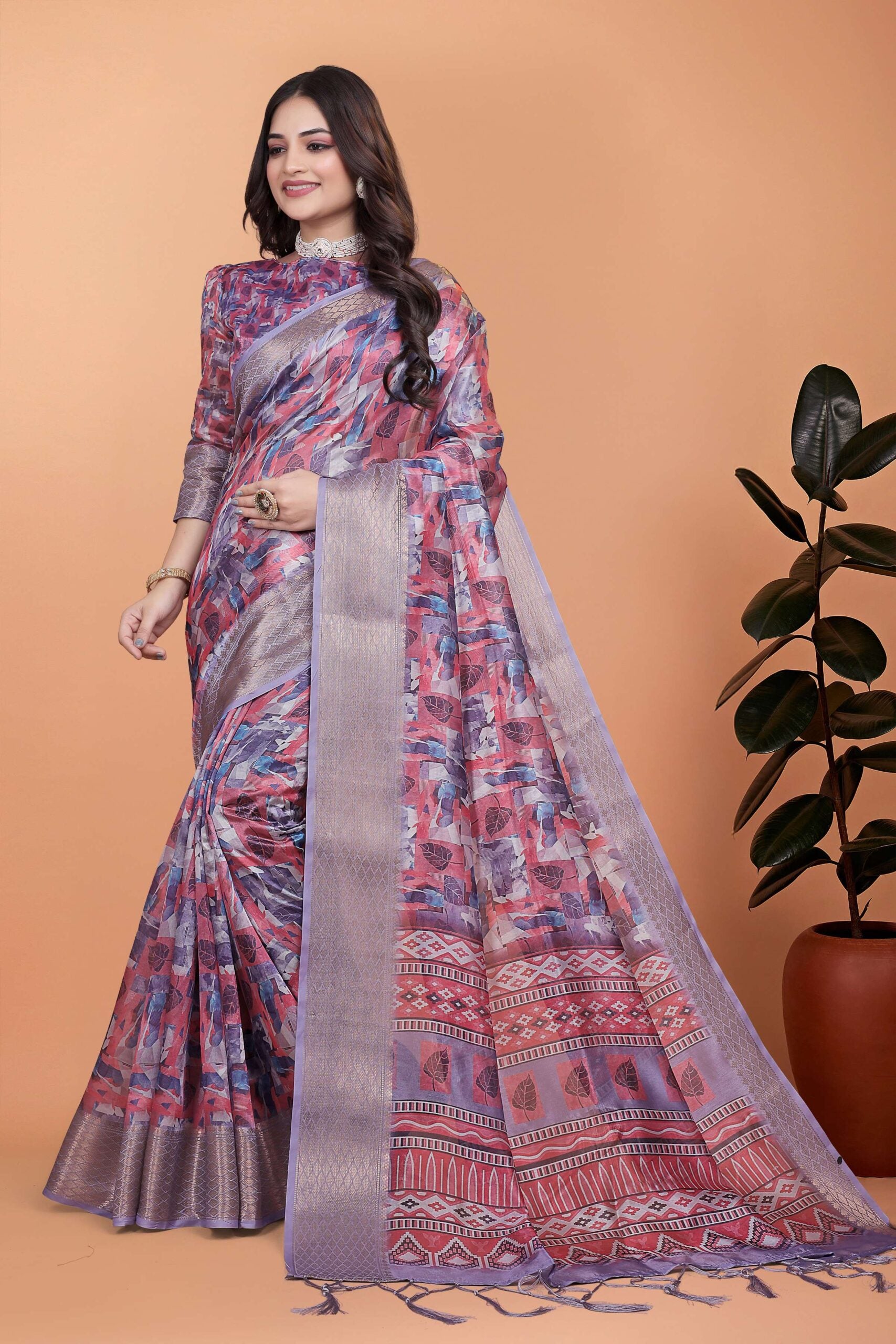 Embrace the freshness of pastel Saree