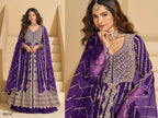 Anarkali Eid Special Lehenga Suit in Heavy Real Chinon with Sequence Embroi blouse and dupatta detail