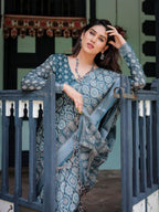Cotton Saree for women - full front view | Snyvia